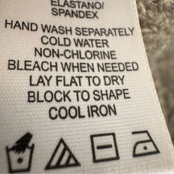 Mac & Jac Tan Wool Mohair Turtleneck Bell Sleeve Sweater Size XL - Picture 11 of 12